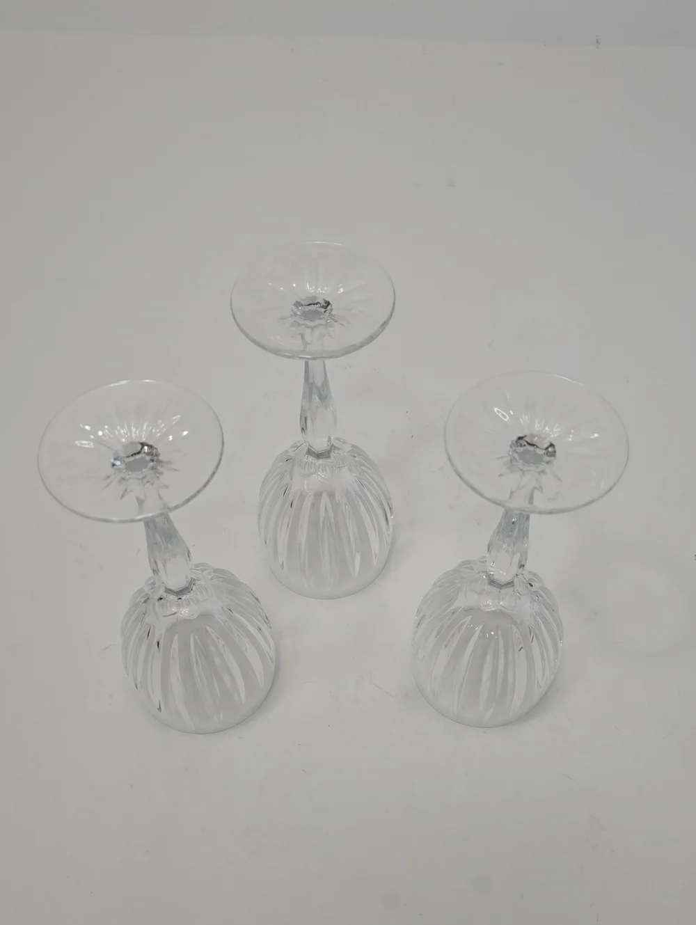 Cristal D'Arques Set Of 3 Durand Classic Crystal Wine Glasses